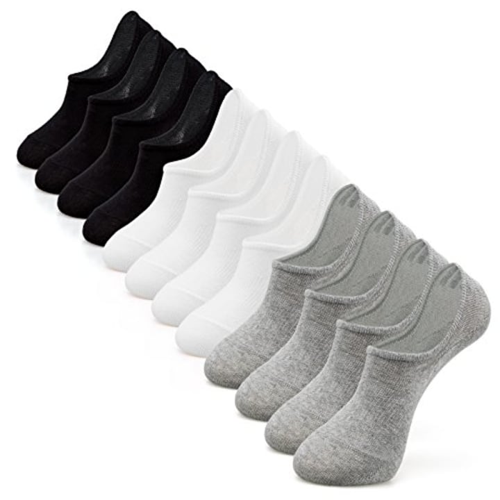 IDEGG Women and Men No Show Socks Low Cut Anti-slid Athletic Casual Invisible Liner Socks