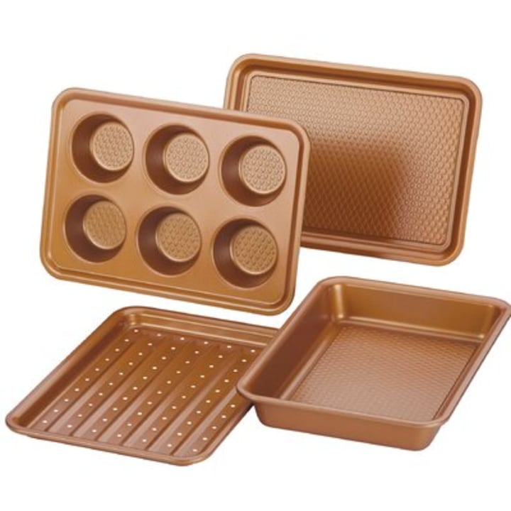 Ayesha Curry 4-Piece Bakeware Non-Stick Bakeware Set