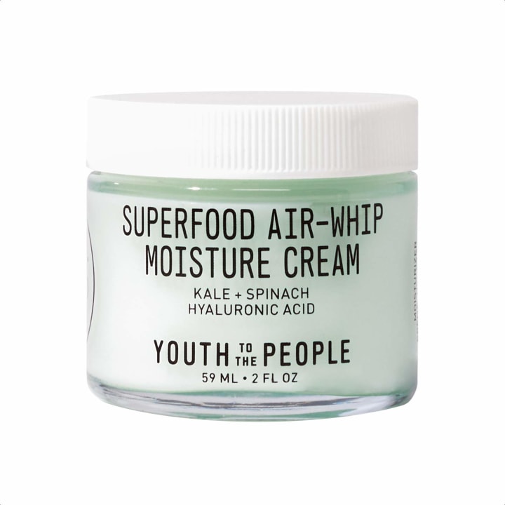 Youth To The People Superfood Air-Whip Moisture Cream - Hyaluronic Acid + Green Tea Moisturizer - Vegan Face Cream Ideal for Combination or Oily Skin Types - Clean Beauty (2oz)