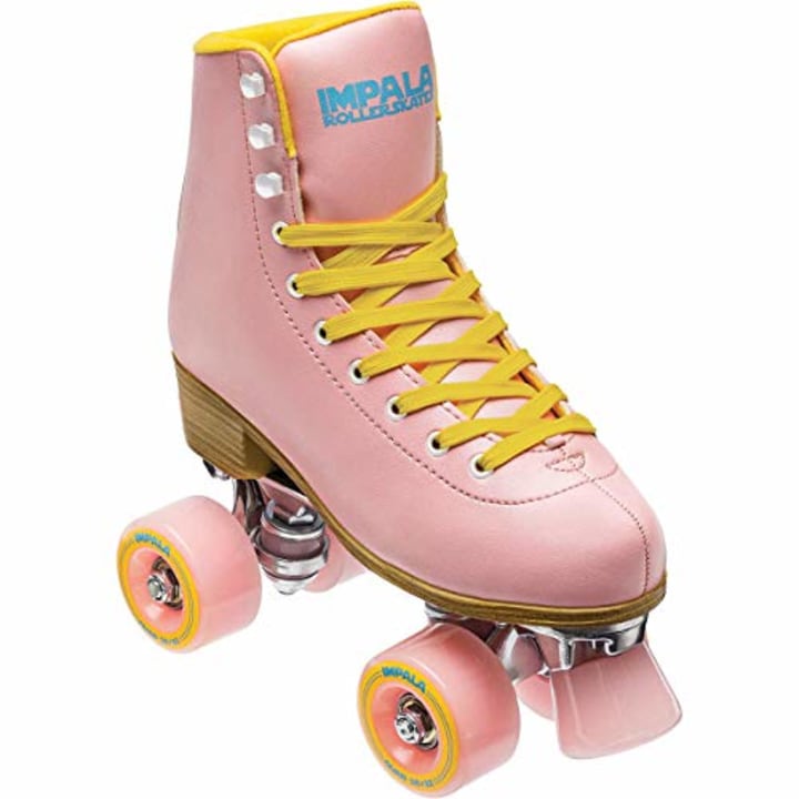 Impala Pink &amp; Yellow Rollerskates