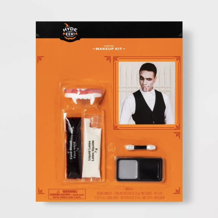 Vampire Halloween Costume Makeup Kit with Accessories