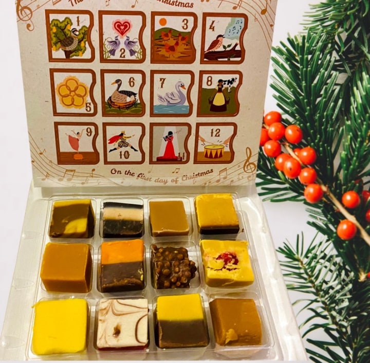 PRE ORDER ONLY. Fudge Advent calendar- 24 Day Calendar - Christmas Advent Calendar - Handmade Fudge - Pre orders only.