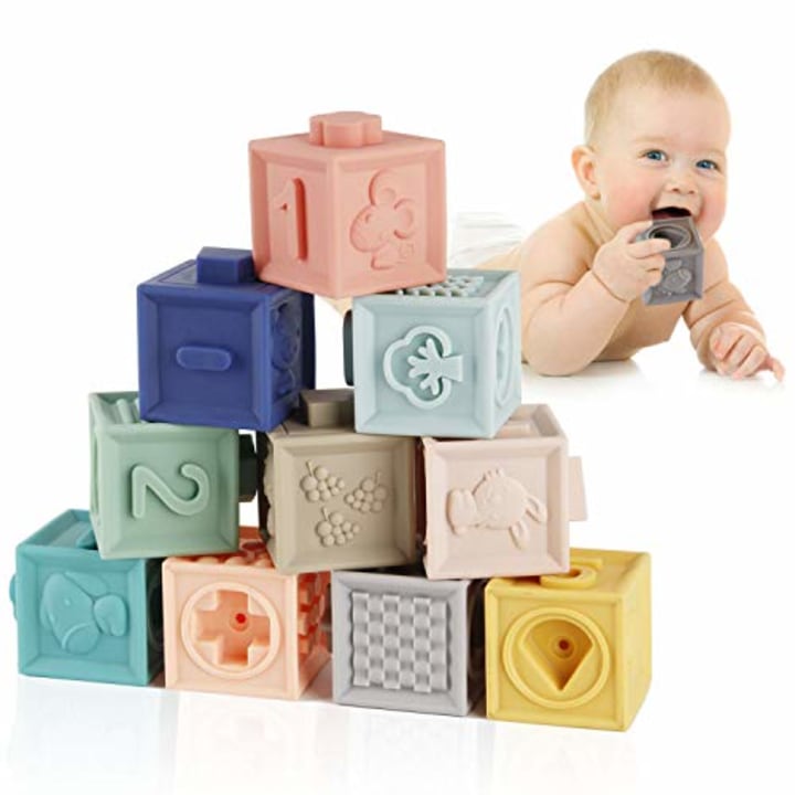 Mini Tudou Teething Baby Blocks