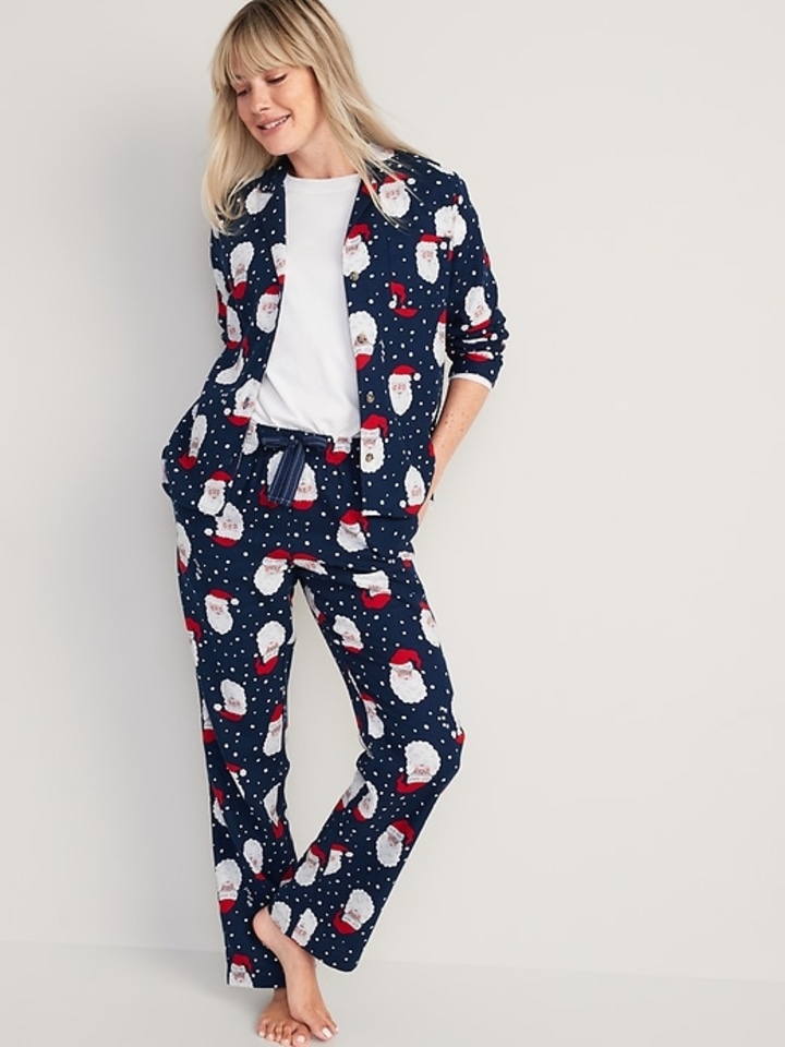 Old Navy Women&#039;s Printed Flannel Pajama Set for Women
