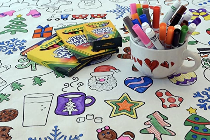 The Coloring Table Holiday Design Rectangle Tablecloth