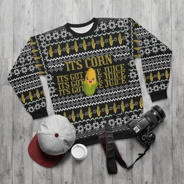 Its Corn Ugly Christmas Sweatshirt, Funny Ugly Christmas Sweatshirt, Thanksgiving Day Sweatshirt, Fall Sweatshirt