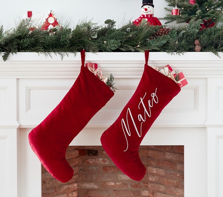 personalized snow cap christmas stocking available in 11 designs