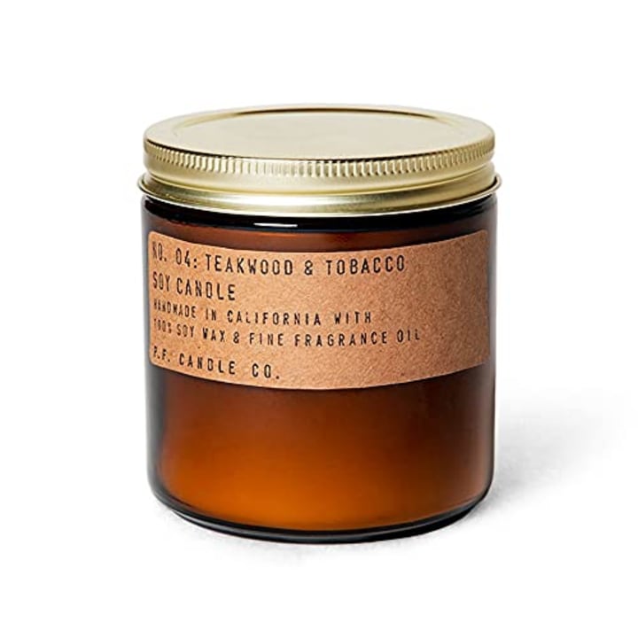 P.F. Candle Co. Teakwood and Tobacco Soy Candle