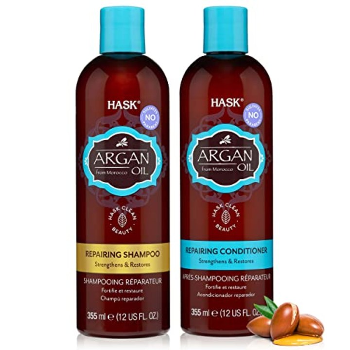 Hask Argan Oil Repairing Shampoo + Conditioner Set