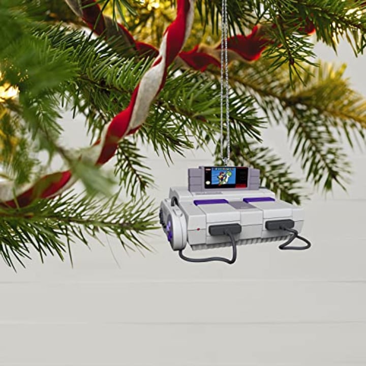 Hallmark Keepsake 2022 Christmas Decoration, Nintendo Super NES Console, Sound and Light