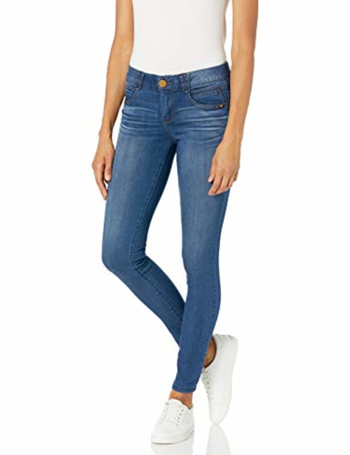 Womens MLJOLIET Slim 7/8 Split A Amazon Dames Kleding Broeken & Jeans Jeans Slim Jeans 32/32 Light Blue Denim/Detail:Ultra Light Washed Jeans 