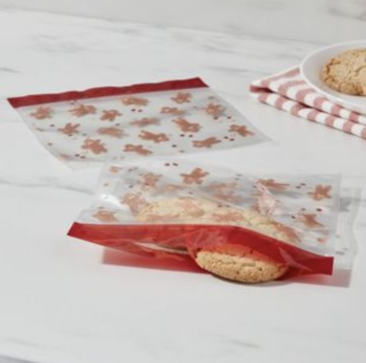Plastic Gingerbread Treat Bags (20 Pack)