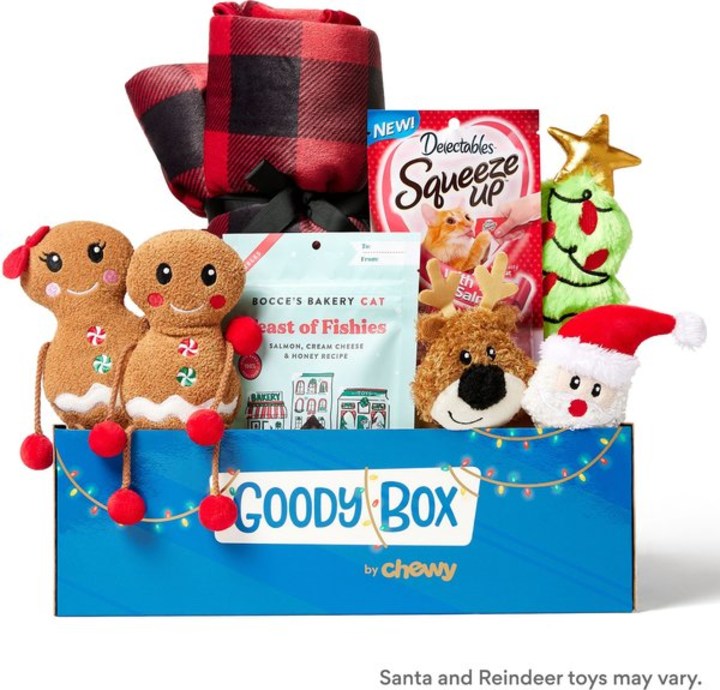 Goody Box Holiday Cat Toys, Treats, &amp; Accessories