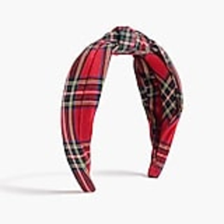 Tartan knotted headband