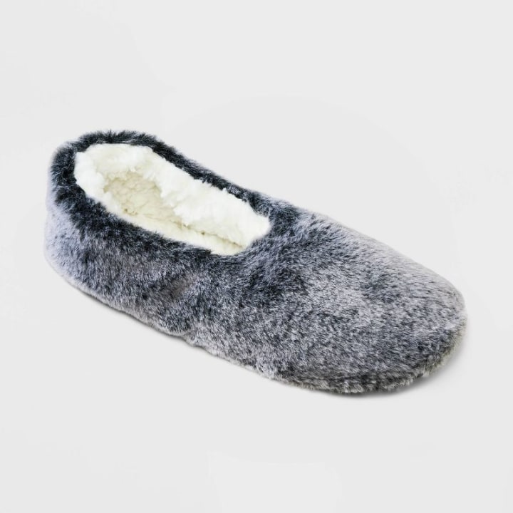 Faux Fur Cozy Pull-On Slipper Socks