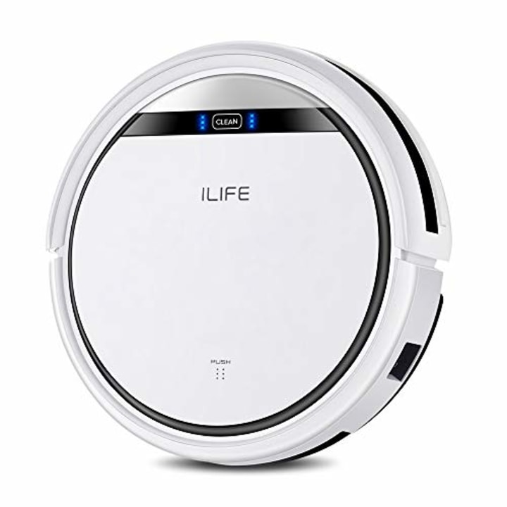 ILIFE V3s Pro Robot Vacuum Cleaner, Tangle-free Suction , Slim, Automatic Self-Charging Robotic Vacuum Cleaner, Daily Schedule Cleaning, Ideal For Pet Hair,Hard Floor and Low Pile Carpet