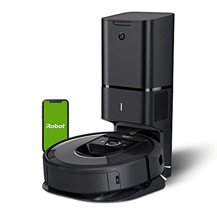 iRobot Roomba i7+ (7550) Self-Draining Robot Vacuum Cleaner with Wi-Fi Connection - Charcoal
