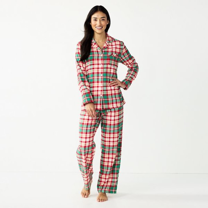 Women&#039;s Jammies For Your Families(R) Joyful Celebration Flannel Pajama Set