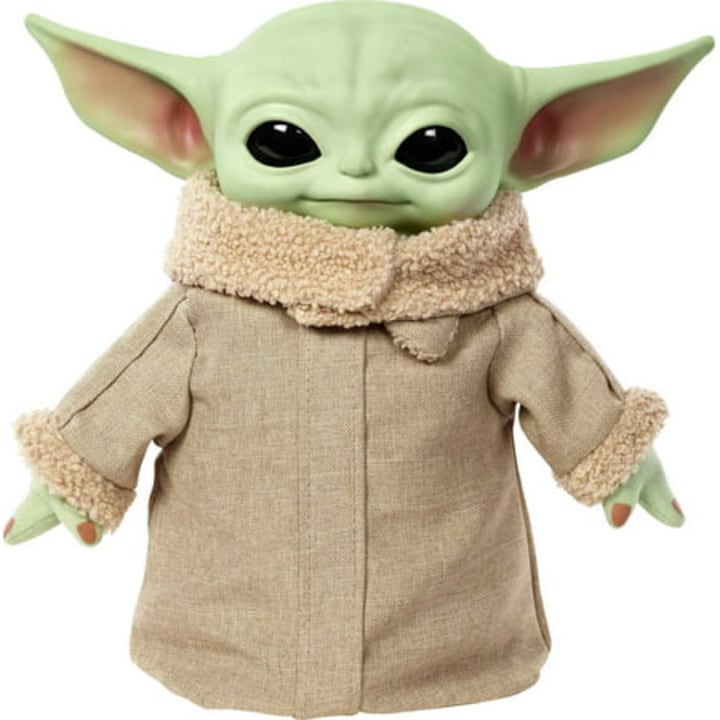 Star Wars Grogu Squeeze and Blink Plush with Sounds and Movement, Collectible Gift for Star Wars Fans