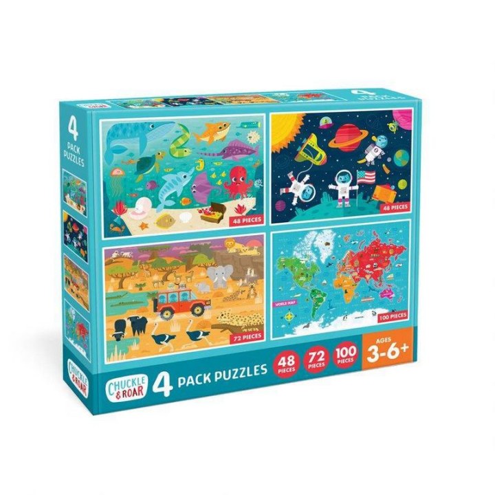 Chuckle &amp; Roar Jigsaw Kids Puzzles 4pk