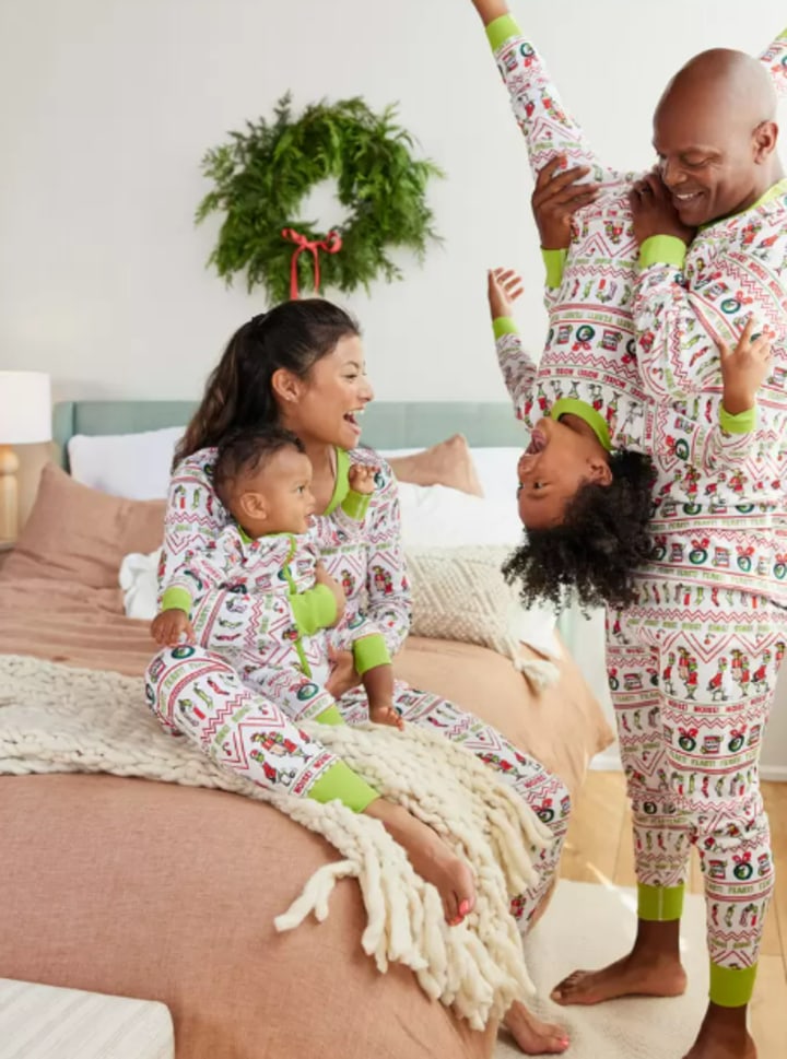Grinch Fair Isle Matching Family Pajamas