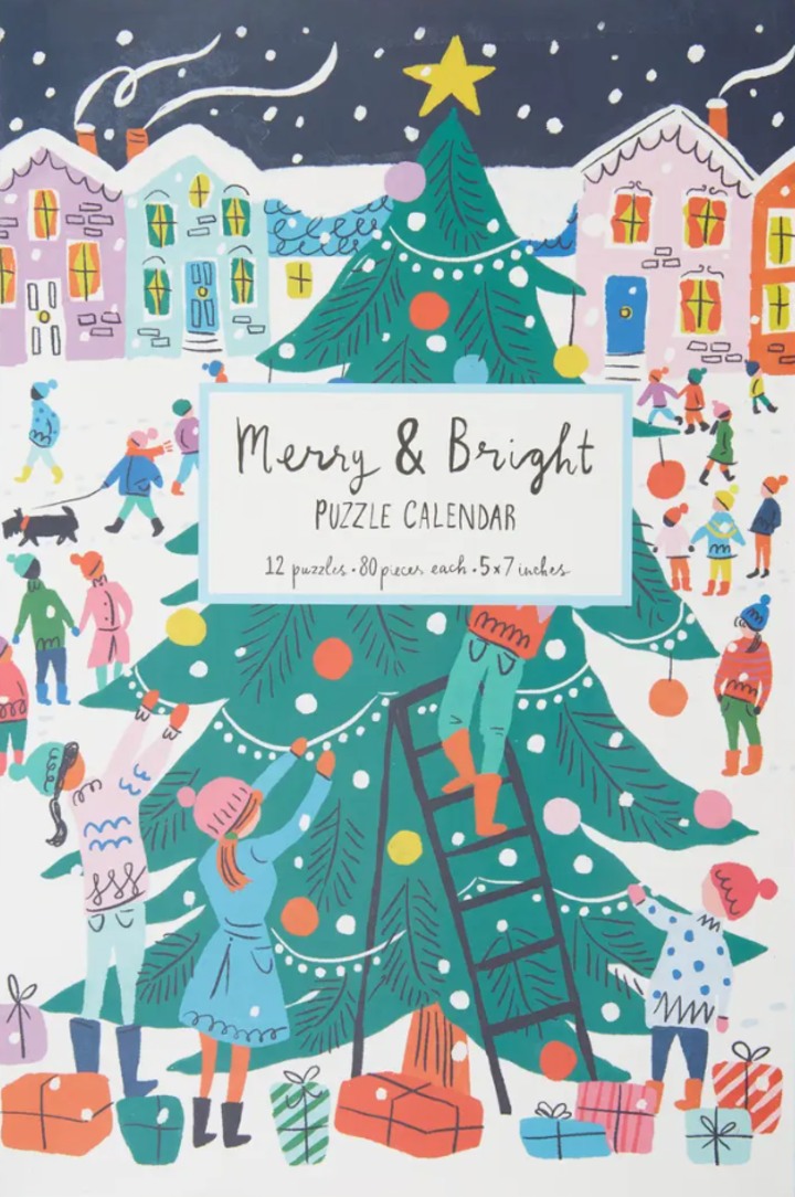 Louise Cunningham Merry & Bright Advent Puzzle Calendar