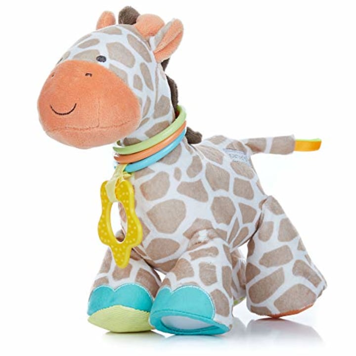 Developmental Giraffe Rattle Clip for Babies