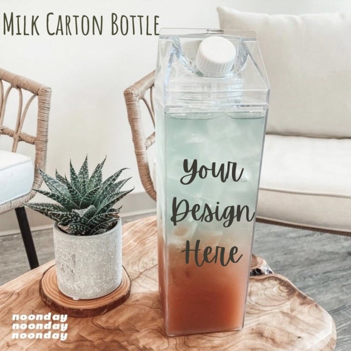 Custom Milk Carton Bottle