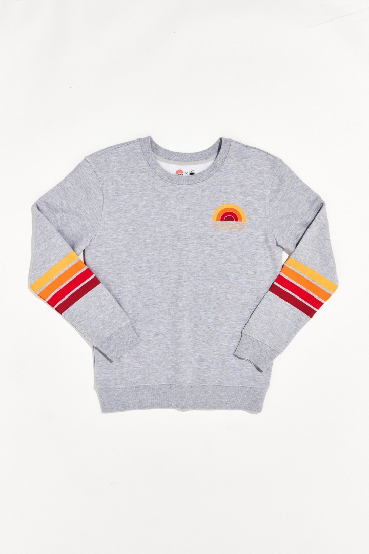 TODAY Vintage Rainbow Fleece Sweatshirt