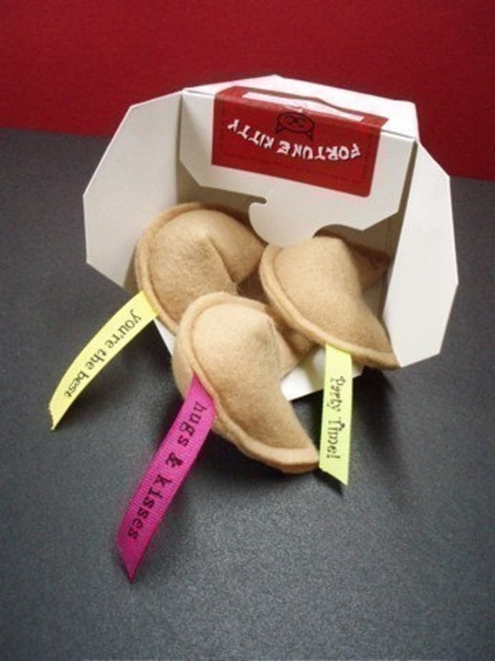 Fortune Cookie Cat Nip Toy - box of 3 - As Featured In ANIMAL PLANET&#039;S Must Love Cats Premiere Episode