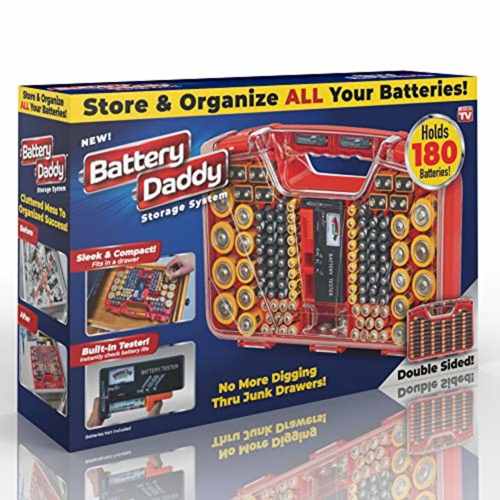 Ontel Battery Daddy 180 Battery Organizer and Storage Case