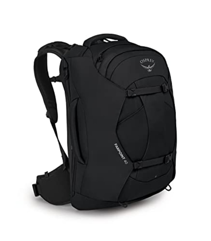 Osprey Men&#039;s Farpoint 40 Travel Backpack, Black, One Size