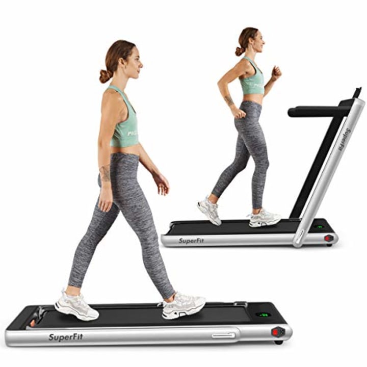 Goplus 2-in-1 Folding Treadmill