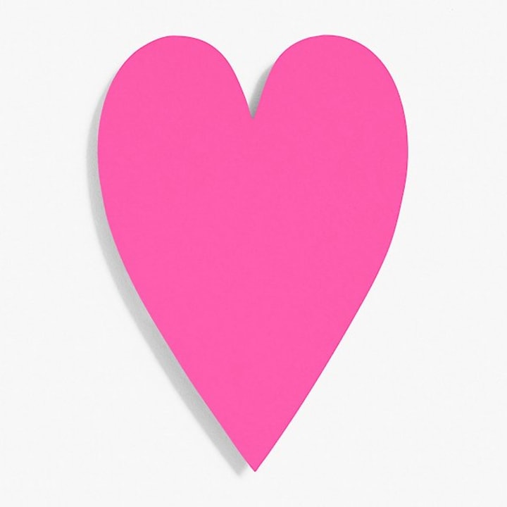 Fuchsia Hearts Set of 20 Valentine&#039;s