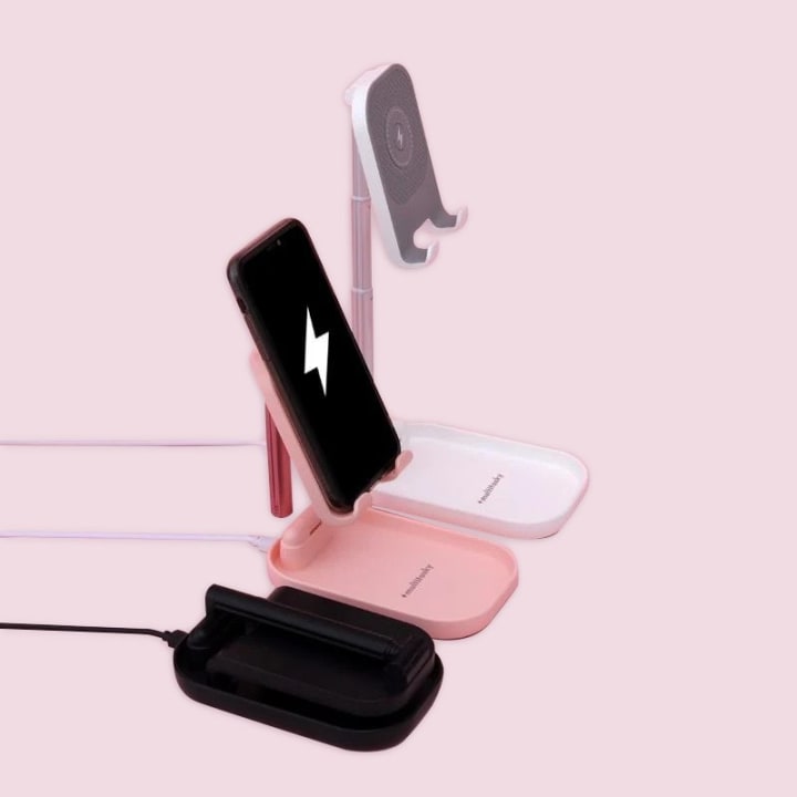 Deluxe Foldable Cell Phone Charger Stand &amp; iPad Holder