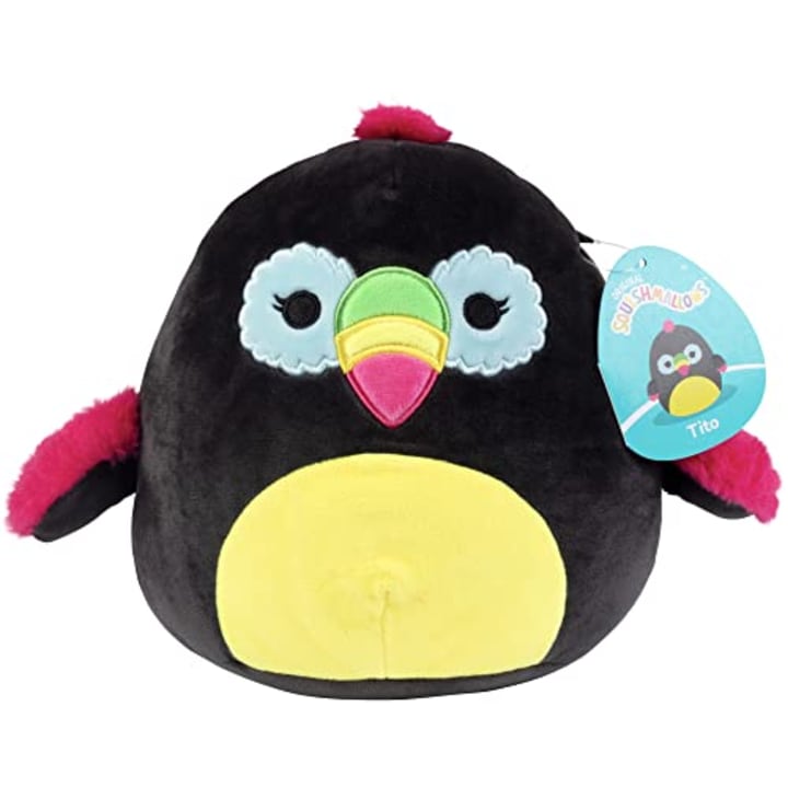 Squishmallow 8&quot; Tito The Toucan - Official Kellytoy Adorable Plush - Cute and Soft Bird Stuffed Animal Toy - Great Gift for Kids