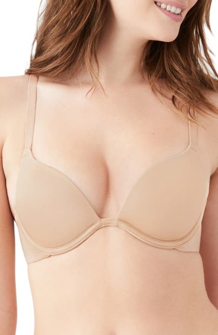 b.tempt&#039;D by Wacoal Future Foundation Underwire Push-Up Bra in Au Natural at Nordstrom, Size 32A