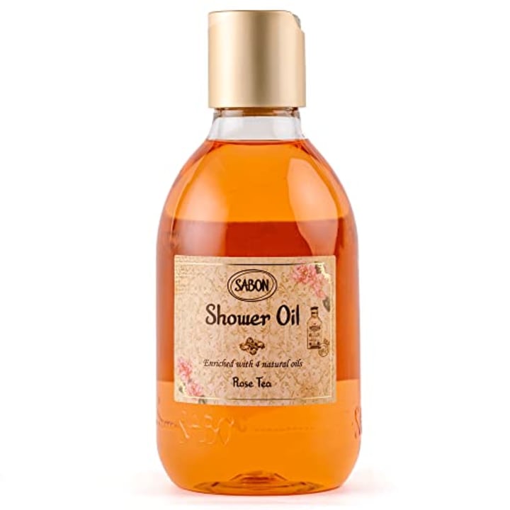 Sabon Shower Oil - Rose Tea | Moisturizing Body Wash | Bergamot, White Rose, Jasmine | Enriched with 4 Natural Oils | For All Skin Types | 10.1 Fl Oz