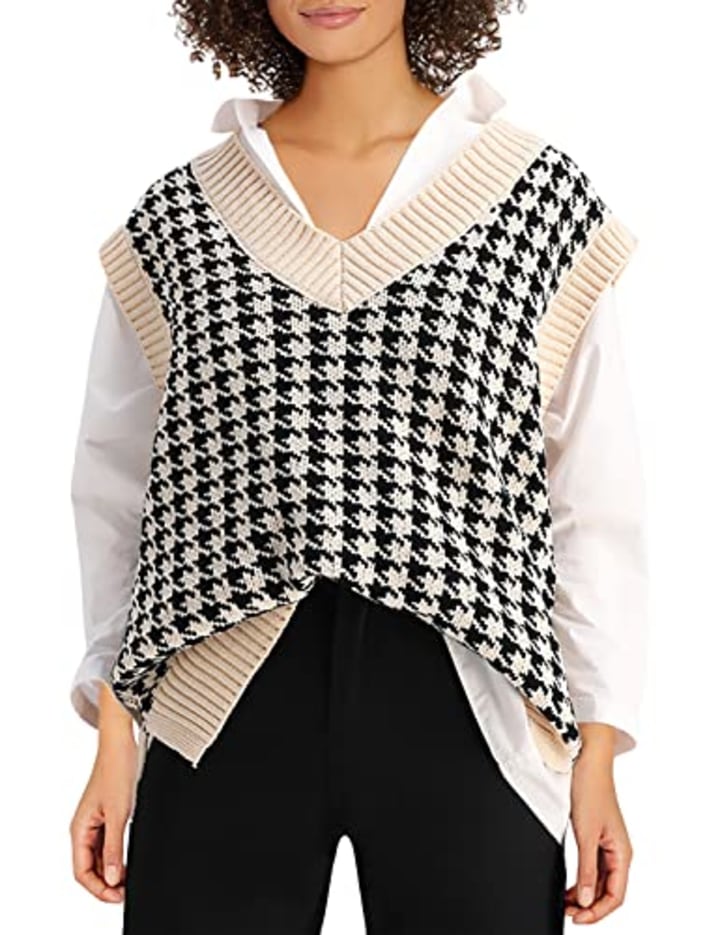 Safrisior Oversized Knitted Sweater Vest