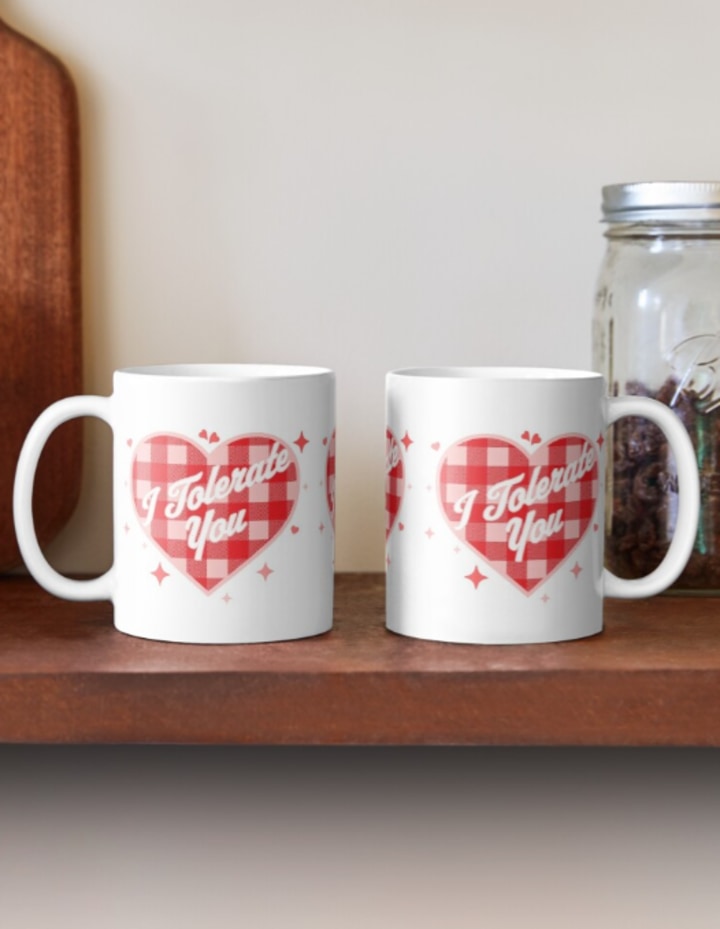 I Tolerate You Valentine's Day Coffee Mug