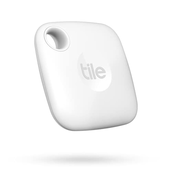 Tile Mate (2022) 1-Pack, White. Bluetooth Tracker, Keys Finder and Item Locator; Up to 250 ft. Range. Up to 3 Year Battery. Water-Resistant. Phone Finder. iOS and Android Compatible.