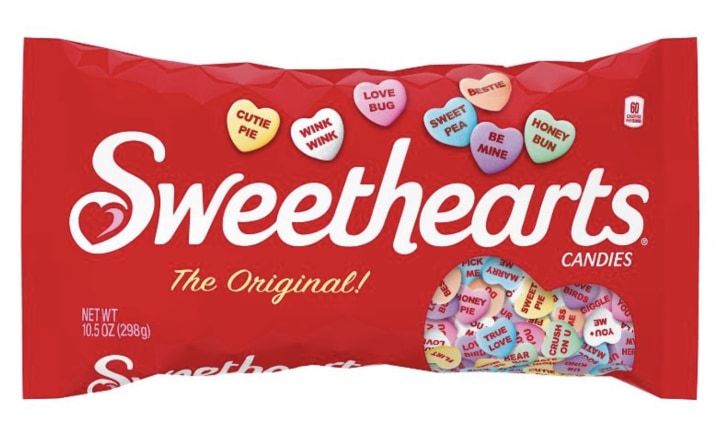 Sweethearts Valentines Heart Candies Bag