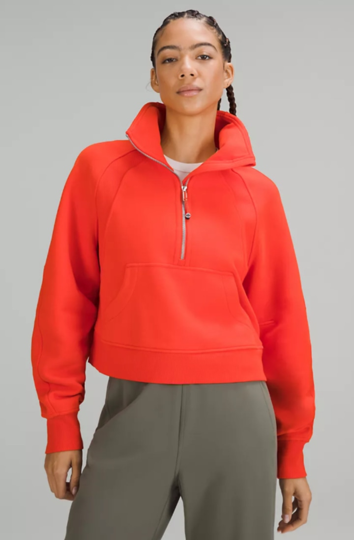 Scuba Oversized Funnel Neck Half Zip