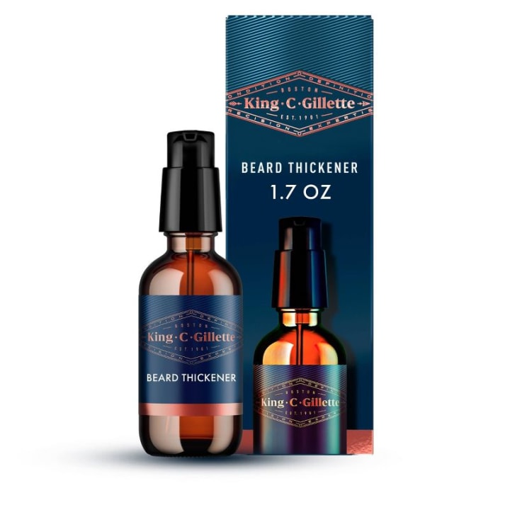 Procter &amp; Gamble King C. Gillette Beard Thickener Formulated with Vitamin B Complex and Caffeine  50 mL