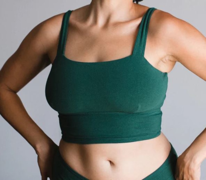 Square-Neck Bralette Top
