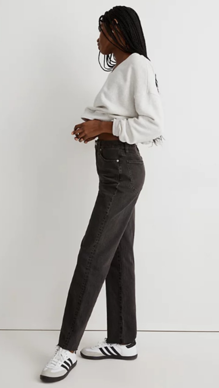 The Perfect Vintage Straight Jean in Lunar Wash