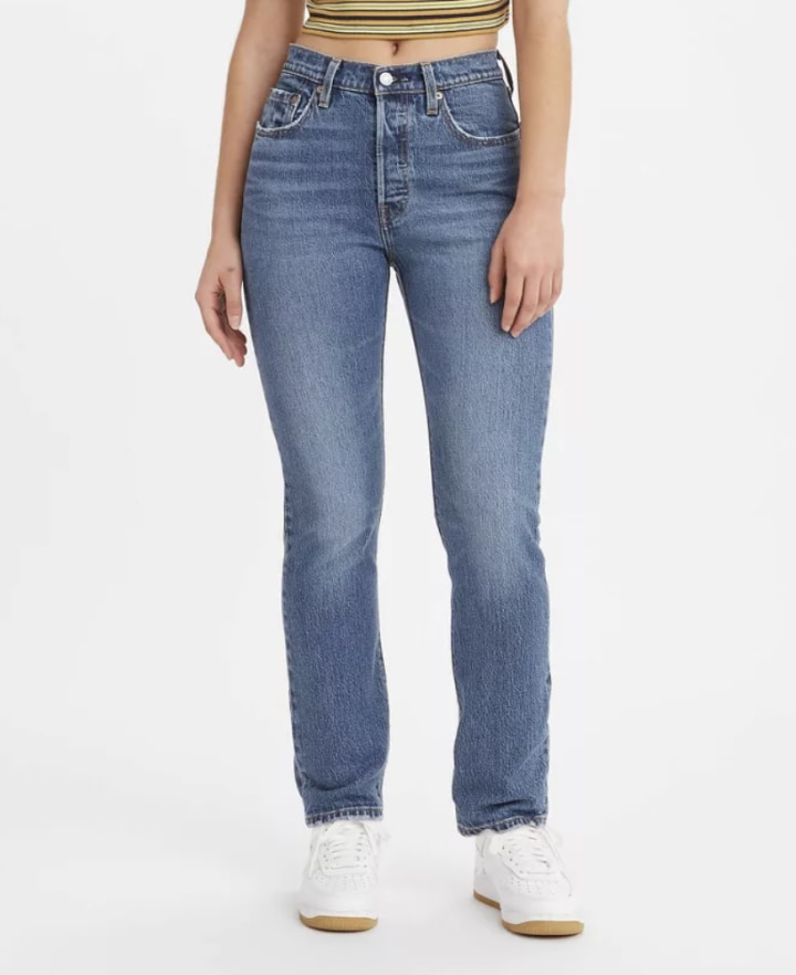 501 High-Rise Straight Jeans