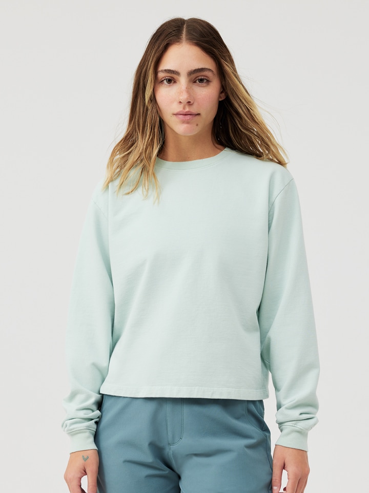 Outdoor Voices Cotton Terry Cropped Sweatshirt