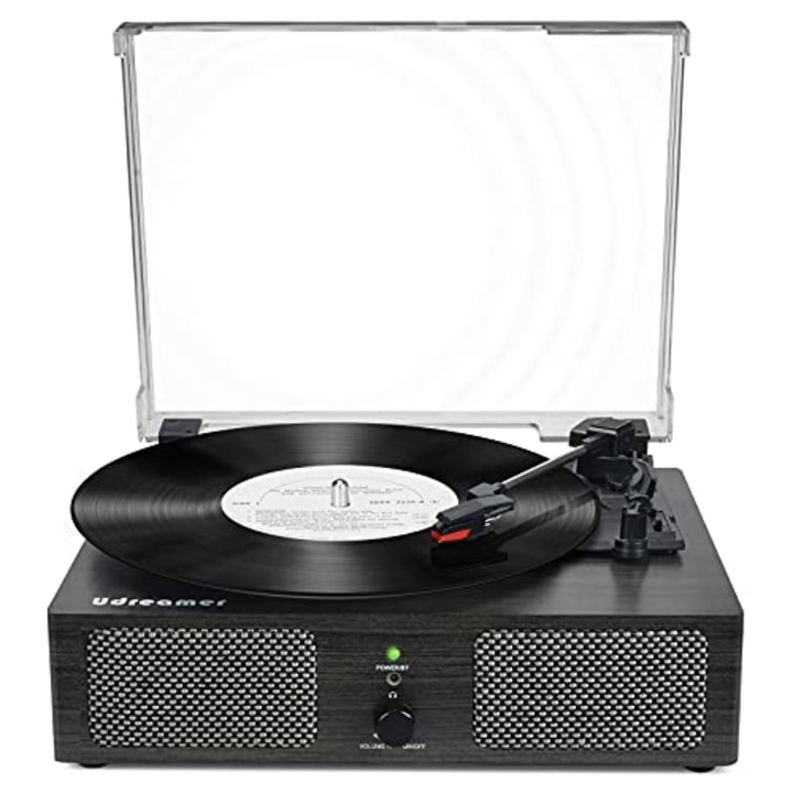 Record Player for Vinyl with Speakers Wireless Turntable for Records Vintage Portable LP Player with USB 3 Speed