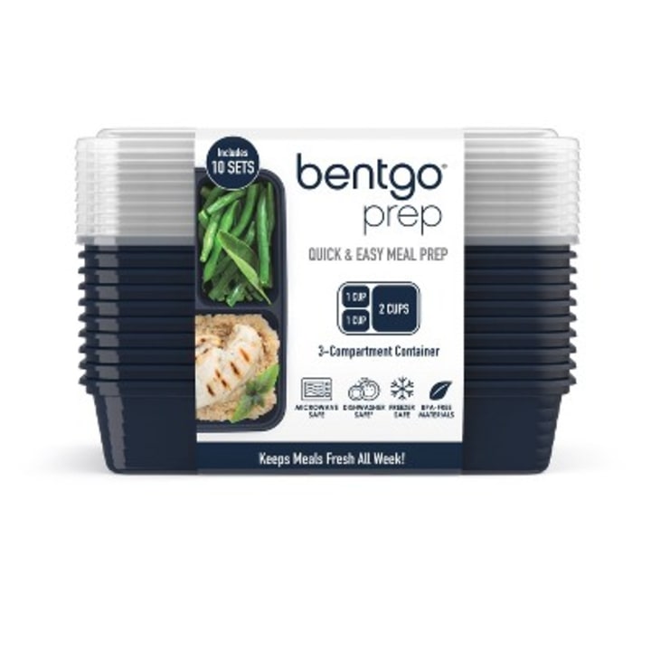 Bentgo Prep 3-Compartment Meal-Prep Containers
